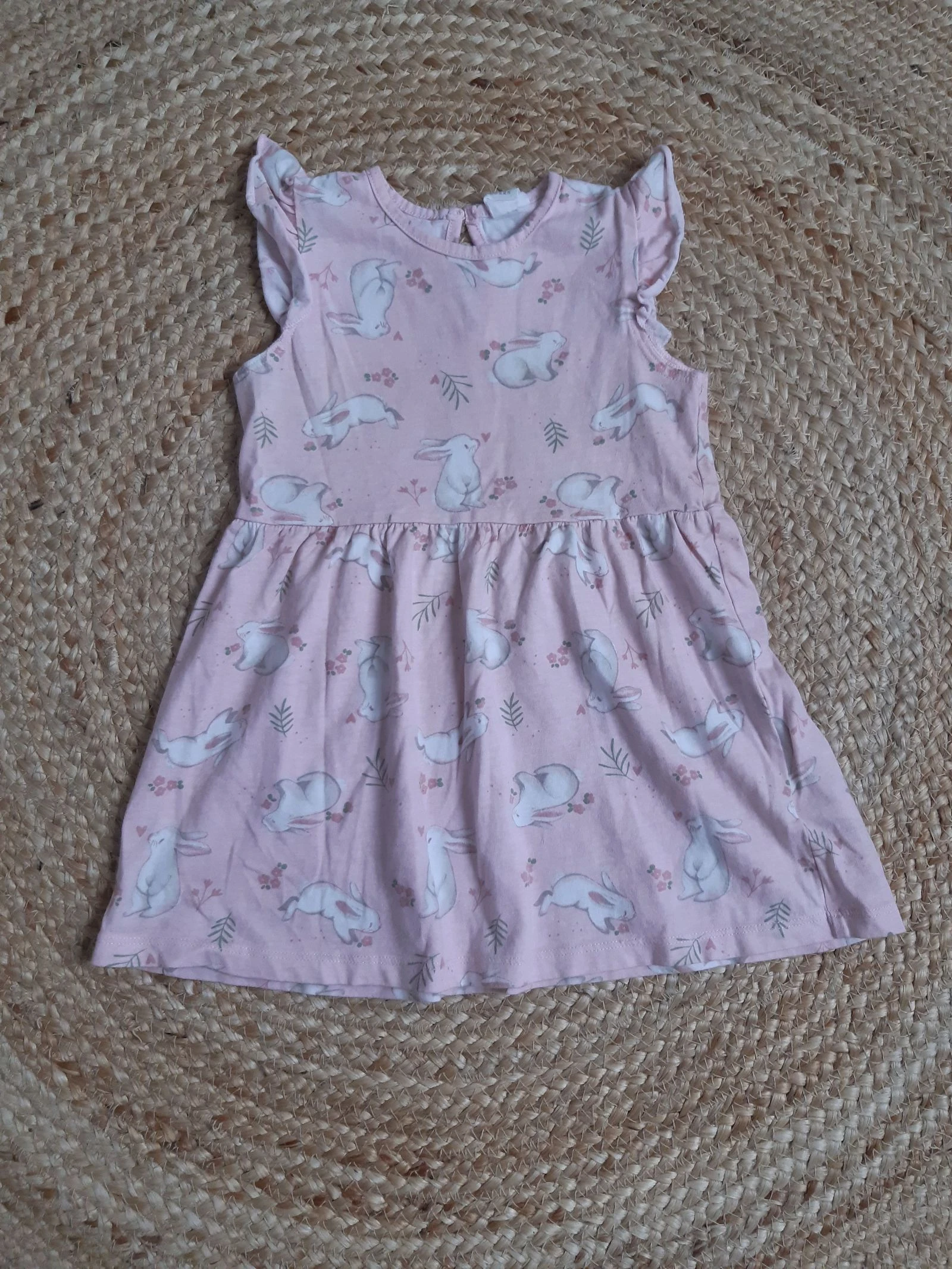 Robe rose lapin H&M 86 cm